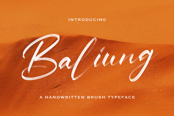 Baliung: A Stylish Font for Business