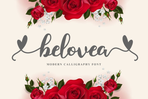 Belovea: A Romantic Script Font