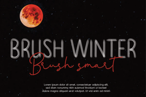 Brush Winter: A Handwritten Font for Creative Projects