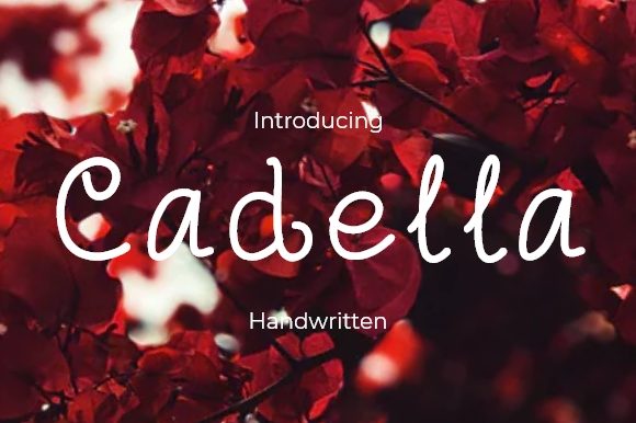 Cadella: A Cool Handwritten Font