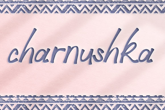 Charnushka: A Handwritten Font for Business