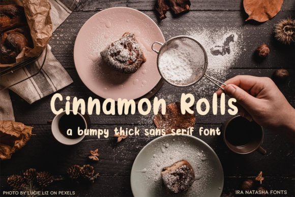 Cinnamon Rolls Font for Web Design