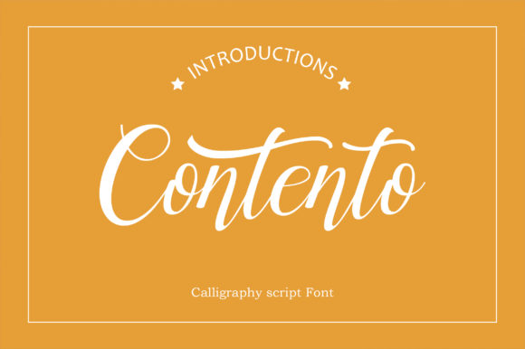 Contento: A Handwritten Font for Editorial Design