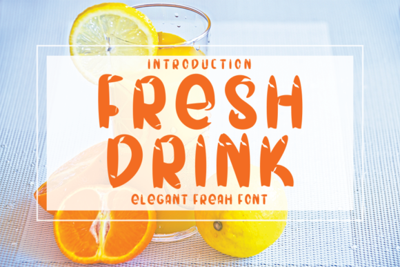 Fresh Drink Font for Professional Branding