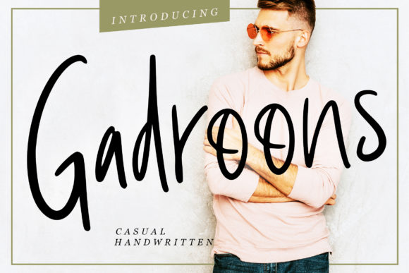 Gadroons: A Handwritten Font for Creative Makers