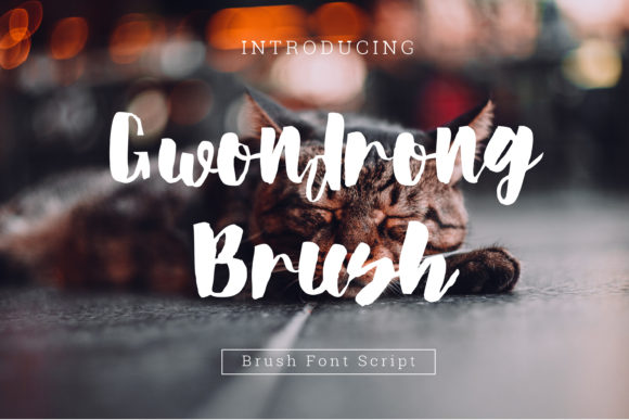 Gwondrong Brush Font