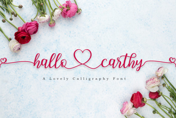 Hallo Carthy: A Stylish Script Font