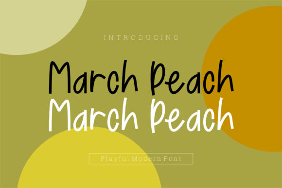 March Peach: A Handwritten Font for Creative Projects