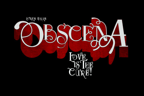 Obscena: A Bold Font for Impactful Campaigns