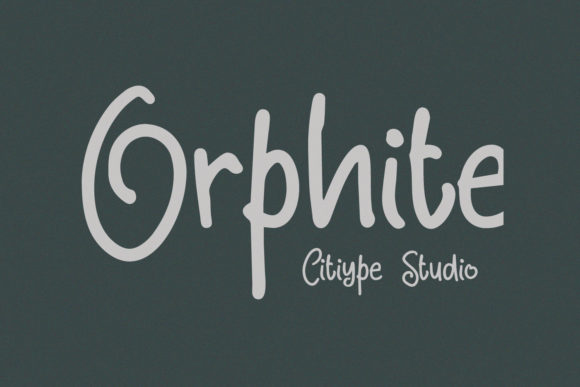 Orphite: A Friendly Handwritten Font for Web Design