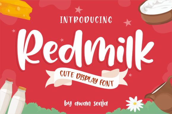 Redmilk: A Quirky Handwritten Font for Crafters