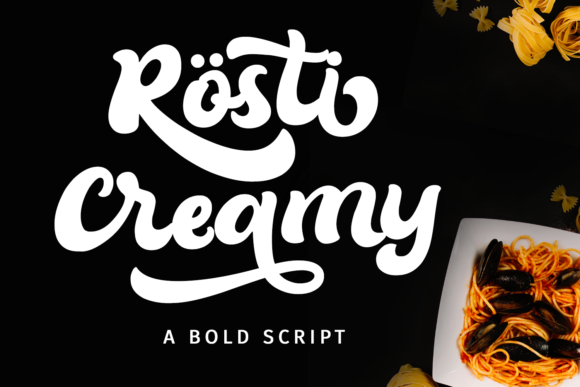 Rösti Creamy Font for Creative Makers