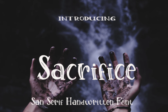 Sacrifice Font: Handwritten Elegance