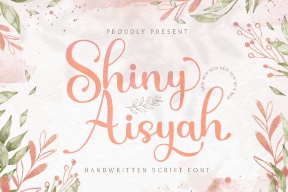 Shiny Aisyah Font for Web Design