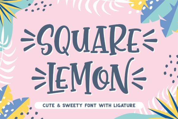 Square Lemon: A Stylish Handwritten Font