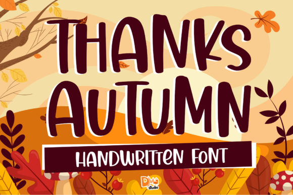 Thanks Autumn: A Handwritten Font for Creative Expression