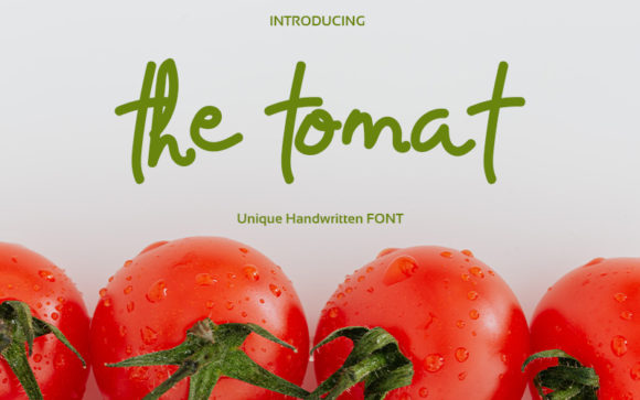 The Tomat: A Sweet Handwritten Font for Your Brand