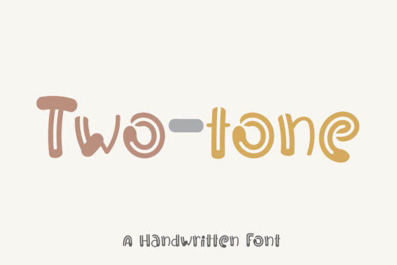 Two-tone Font for Web Design