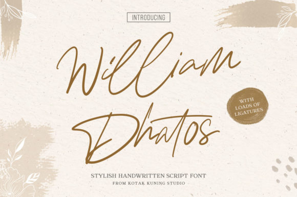 William Dhatos: A Font for Creative Projects
